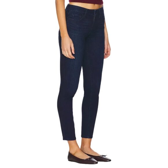 Like New Paige "Verdugo" Ankle Straight Leg Jeans | Dark Blue | Size 28 - Picture 3 of 5